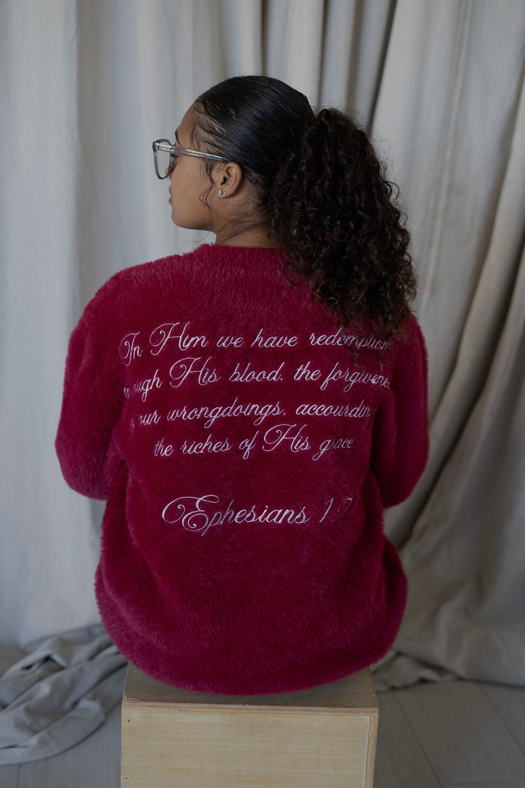 “REDEEMED” PULLOVER SWEATER