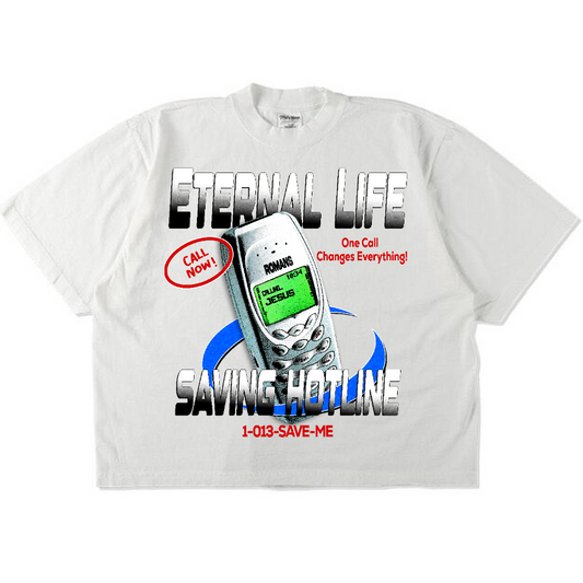 ETERNAL HOTLINE TEE (WHITE)