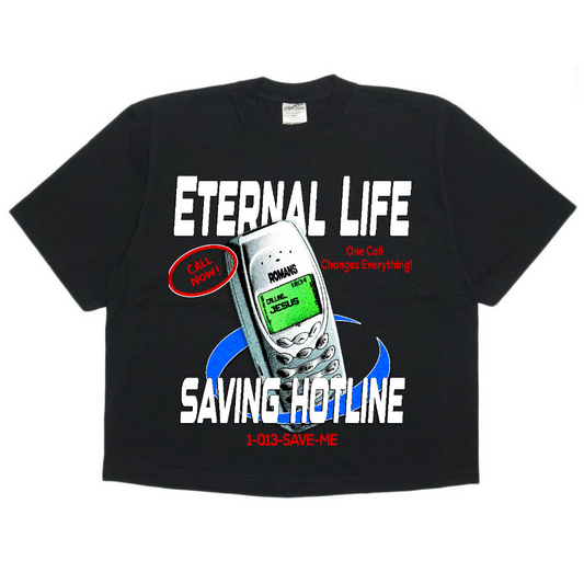 ETERNAL HOTLINE TEE (BLACK)