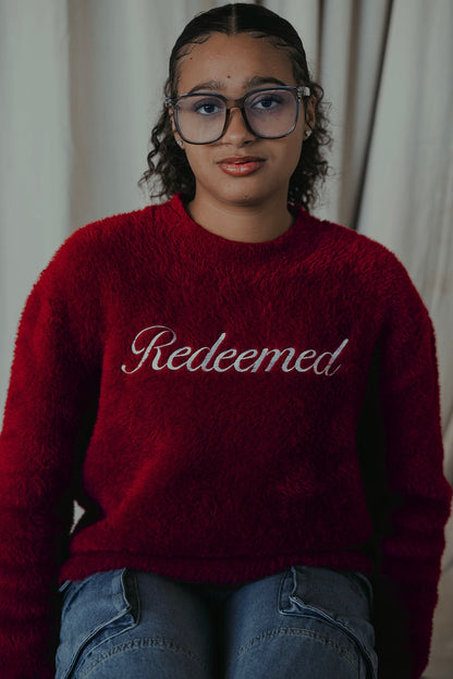 “REDEEMED” PULLOVER SWEATER