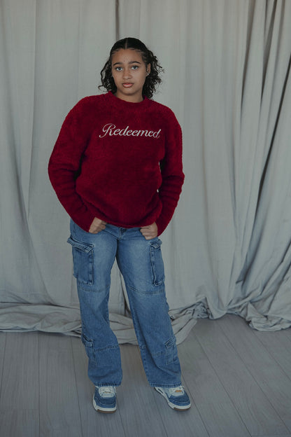 “REDEEMED” PULLOVER SWEATER