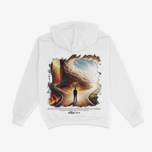 LIFE OR DEATH HOODIE (WHITE)