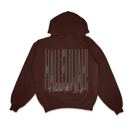 HALLELUJAH HOODIE (CHOCOLATE)